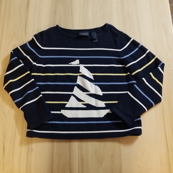 Liz Claiborne Sweaters - Crazy Horse by Liz Claiborne Sailboat Sweater